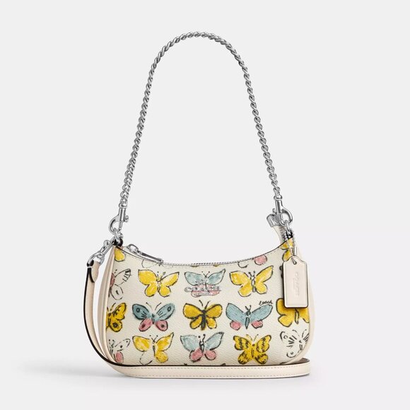 NWT Coach CAJ94 Teri Mini Crossbody Bag With Butterfly Print *SEALED* - Picture 1 of 9